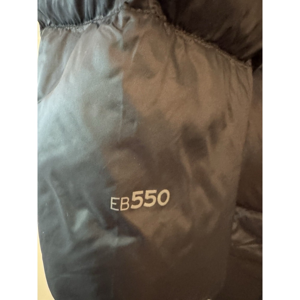 Eddie Bauer Luna Peak Down 550 Fill Parka Womens Large Black Hooded Puffer Coat - Picture 3 of 15